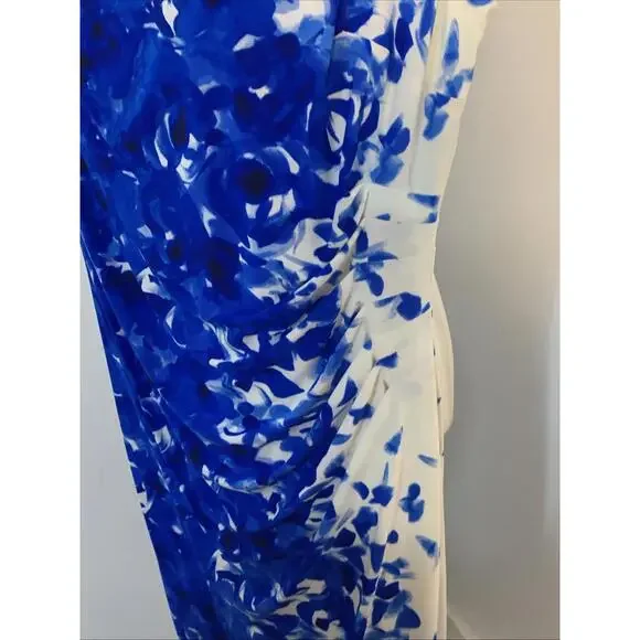 Lauren Ralph Lauren Floral Jersey Dress Woman Size 16 Preppy Resort Designer NWO - Picture 4 of 6